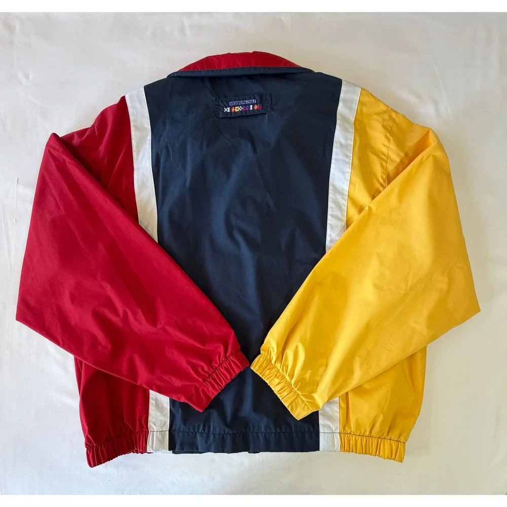Vintage Members Only 90s Marine Ware Sailing Jacket Windbreaker Colorblock  XL